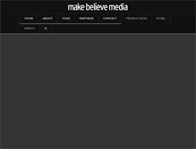 Tablet Screenshot of makebelievemedia.com